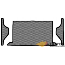 Коврик в багажник (с вырезами под крепление 3 ряда) Toyota Grand Hiace (1999 - 2002)