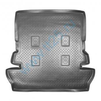 Коврик-ванночка в багажник Toytota Land Cruiser 200 (7 мест) (серый)
